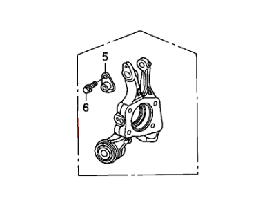 Honda 52210-SNC-J00 Knuckle, Right Rear