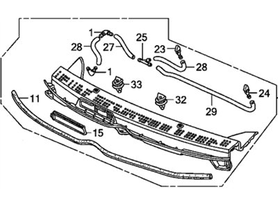 Honda 74200-SNA-A00 Cowl Top Assy., FR. Center