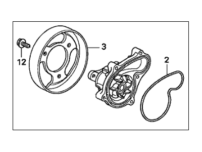 Honda 19200-RMX-003 Water Pump Assembly