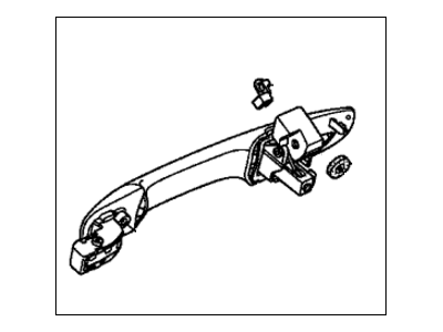 Honda 72180-SNA-A11YD Handle Assembly, Driver Side Door (Outer) (Polished Metal Metallic)