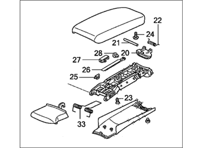 2010 Honda Civic Armrest - 83450-SNA-A62ZB