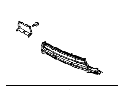 Honda 71107-SNC-A50 Grille, Front Bumper Center (Lower)