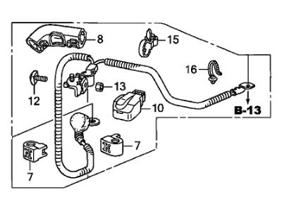 Honda 32410-SNC-A00 Cable Assembly, Starter