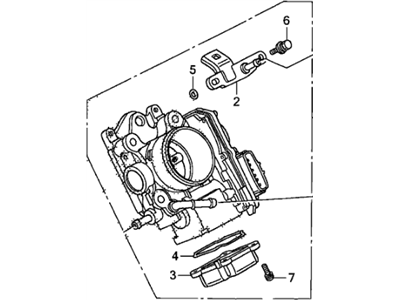 2011 Honda Civic Throttle Body - 16400-RMX-003