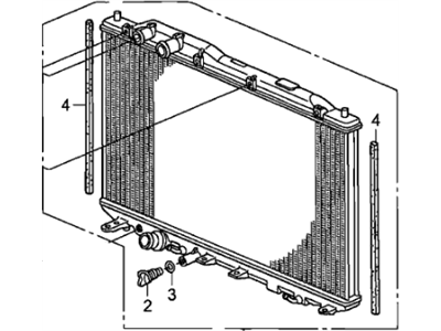 Honda 19010-RRH-901 Radiator (Denso)