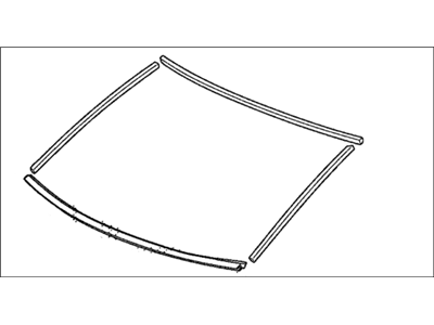 Honda 04733-SNA-A00 Rubber Set, RR. Windshield Dam