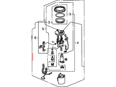 Honda 17045-SNC-L02 Module Assembly, Fuel Pump