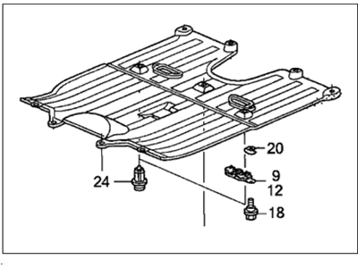 Honda 74110-SNC-A00 Cover Assembly, Engine (Lower)