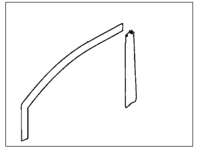 Honda 67364-SNA-A11 Tape Set, L. FR. Door Sash