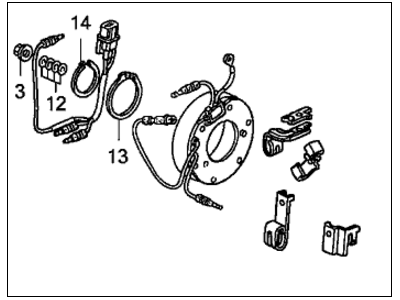 Honda 38924-RMX-A01 Coil Set, Field