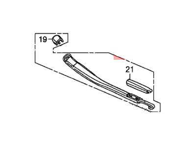 Honda 76610-SNA-A02 Arm, Windshield Wiper (Passenger Side)