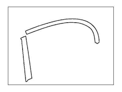 Honda 67864-SNA-A11 Tape Set, L. RR. Door Sash