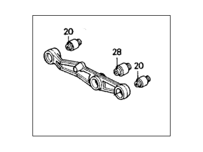 Honda 52360-SH3-A10 Arm, Left Rear (Lower)