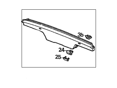 Honda 84430-SH3-900ZA Lining Assy., Tailgate *B44L* (PALMY BLUE)