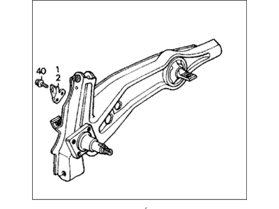 Honda 52371-SH3-A17 Arm, Left Rear Trailing (Drum)