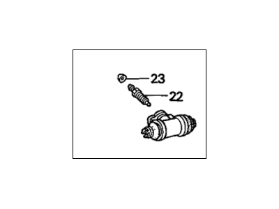 Honda 43301-SH3-J01 Cylinder Assembly, Left Rear Wheel