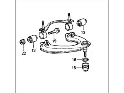 Honda 51450-SH3-010 Arm Assembly, Right Front (Upper)