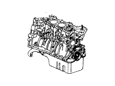 1988 Honda Civic Engine Block - 10002-PM5-A10KA