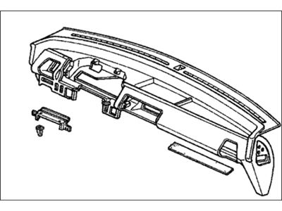 Honda 77100-SH3-A13ZB Panel Assy., Instrument *NH83L* (OFF BLACK)