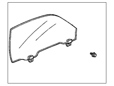 Honda 73350-SH3-A20 Glass Assy., L. FR. Door