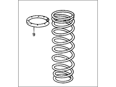 Honda 52441-SH0-A01 Spring, Rear