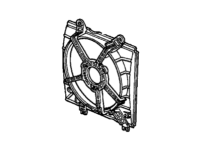Honda CRX Fan Shroud - 19015-PM3-003