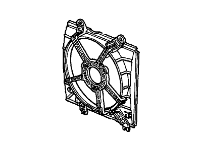 1991 Honda CRX Fan Shroud - 19015-PM3-003