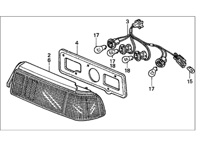 Honda 33500-SH0-A03 Taillight Assy., R.