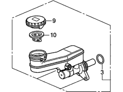 Honda 46101-TK8-A04 Master Cylinder Set