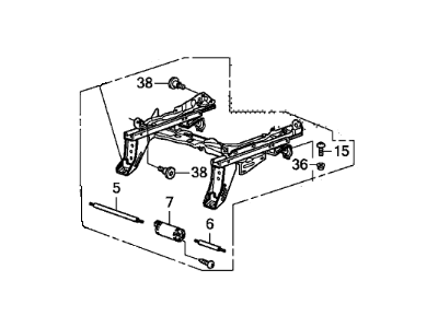 Honda 81610-TK8-A64 Rail Assy, L