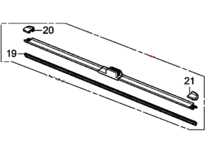 Honda 76620-TK8-A01 Blade, Windshield Wiper (650Mm)