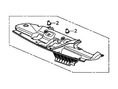 Honda 71125-TK8-A00 Cover, FR. Bulkhead