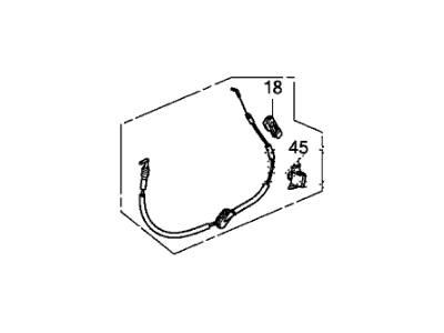 Honda 72681-TK8-A01 Cable Assy., L. Slide Door Handle (Outer)