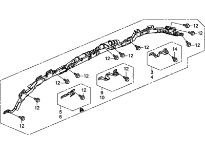 Honda 78870-TK8-A91 Module Set, Passenger Side