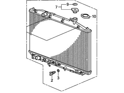 Honda 19010-RV0-A61 Radiator