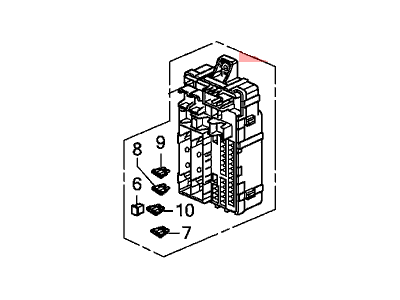 Honda 38200-TK8-A23 Box Assembly, Driver Fuse