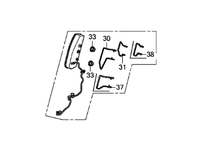 Honda 78050-TK8-A12 Module, Right Front Seat