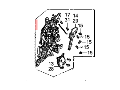 Honda 72622-TK8-A31ZA Cont, R. *NH167L*