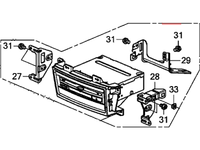 Honda 39110-TK8-A11ZBRM Unit Assy,DVD Player