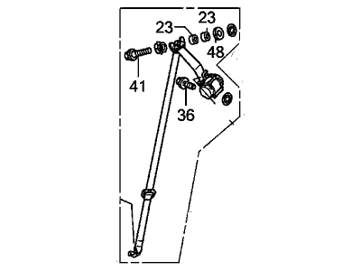 Honda 04828-TK8-A00ZE Tongue Set, Left Rear Seat Belt (Outer) (Truffle)