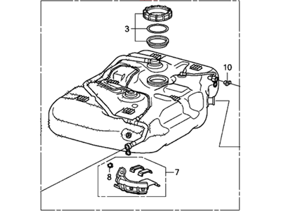 Honda Odyssey Fuel Tank - 17044-TK8-A10