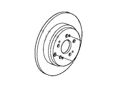 Honda 42510-TK8-A01 Drum In Disk, Rear B