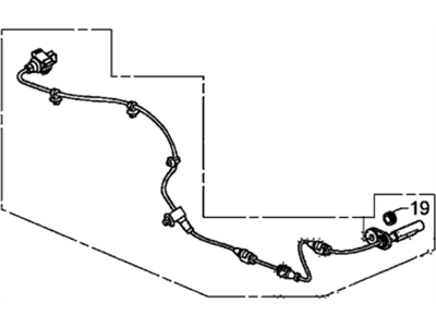 Honda 57470-TK8-A01 Sensor Assembly, Right Rear