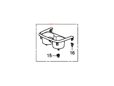 2016 Honda Odyssey Cup Holder - 83402-TK8-A01ZC