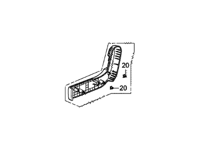 Honda 81957-TK8-A21ZA Cover, Center Seat Reclining *NH686L* (LIGHT WARM GRAY)