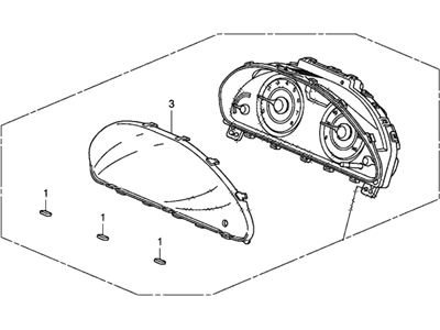 2013 Honda Odyssey Instrument Cluster - 78100-TK8-A32