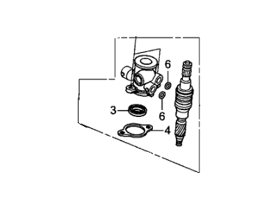 Honda 53640-TK8-A01 Body Unit, Valve