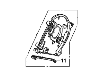 Honda 11860-R70-A00 Plate Assembly, Front Timing Belt Back Cover