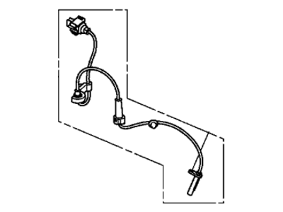 Honda 57455-TK8-A01 Sensor Assembly, Left Front