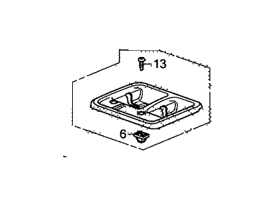 Honda 83307-TK8-A11ZA Cover C, R. Second Seat Striker *NH597L* (DARK ATLAS GRAY)